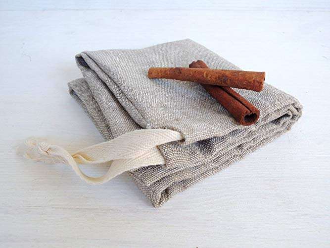 Sac à pain en lin naturel fait main pour pain long, 10 x 16 pouces, emballage écologique réutilisable, stockage des aliments de cuisine