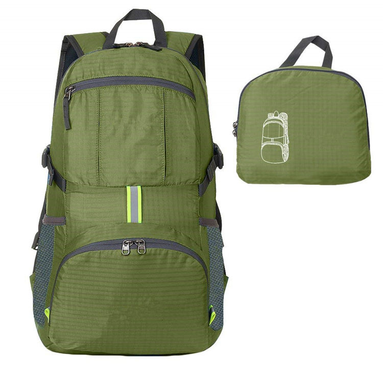 Ultraleichter, faltbarer, packbarer Rucksack, strapazierfähiger Wander-Tagesrucksack