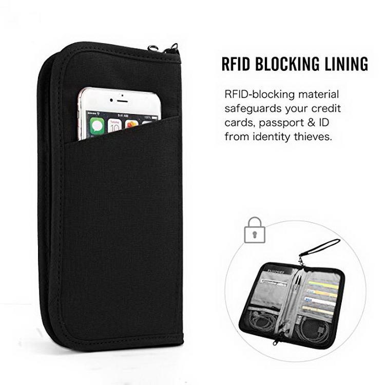 RFID-Polyester-Passhülle, Reisedokumente, Organizer, Brieftasche, Ausweishülle