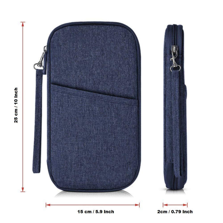 Passeport de voyage rfid portefeuille carte porte-monnaie porte-passeport organisateur