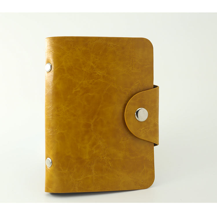 Mini portefeuille de poche porte-cartes en cuir PU