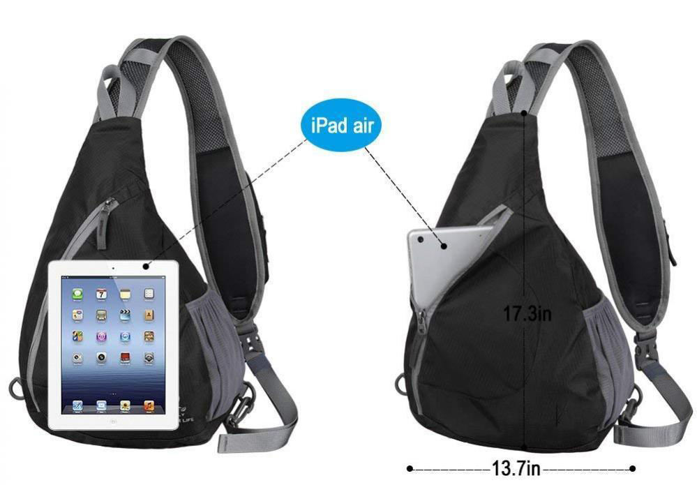 Sacs à dos de poitrine pliables légers à bandoulière Sacs à bandoulière Triangle Packs