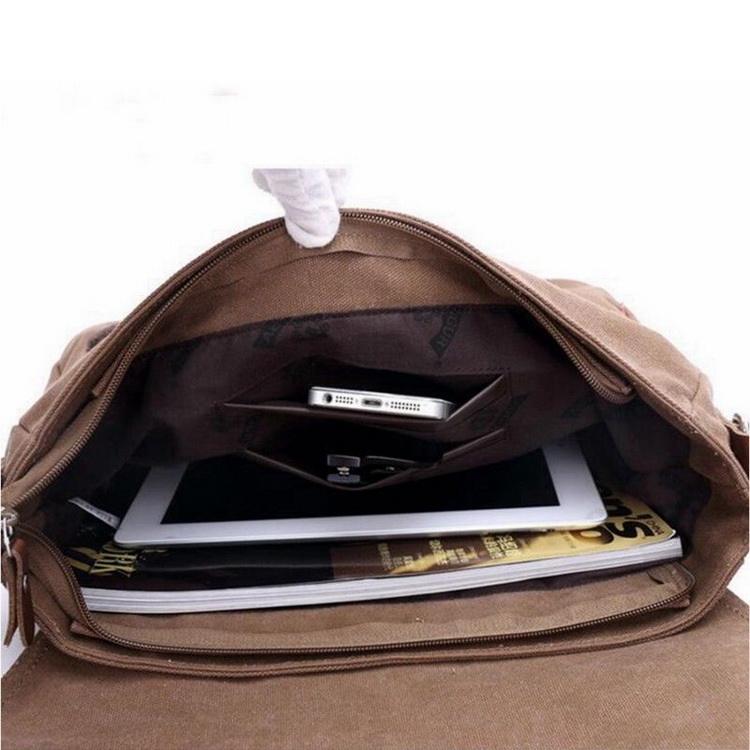 Bolsa mensageiro de lona vintage de alta qualidade bolsa de ombro masculina de lona