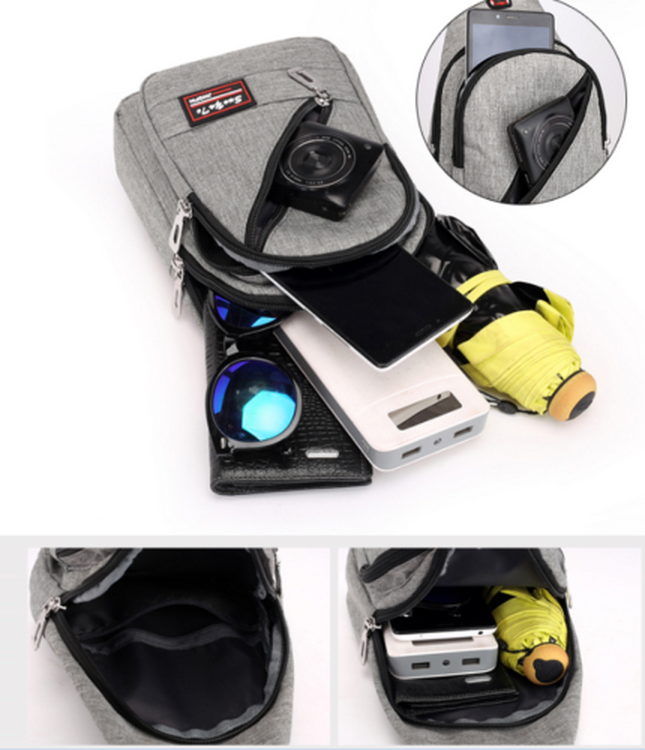 Sac à bandoulière pour appareil photo pas cher sac de poitrine unique étanche logo personnalisé