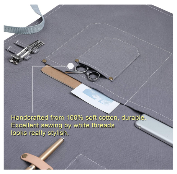 Logo personnalisé Nouveau design coton tissu tablier styliste cadeau outil hommes tablier