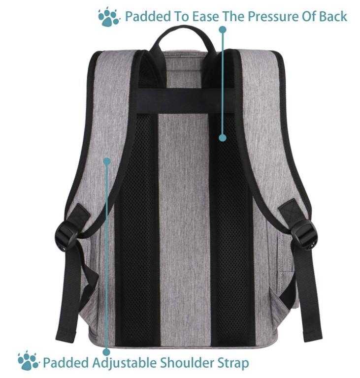 Borsa per zaino Comfort Cat Grande borsa per animali domestici Approvata dalla compagnia aerea Escursionismo Viaggi Campeggio All'aperto Tenere animali domestici fino a 18 libbre