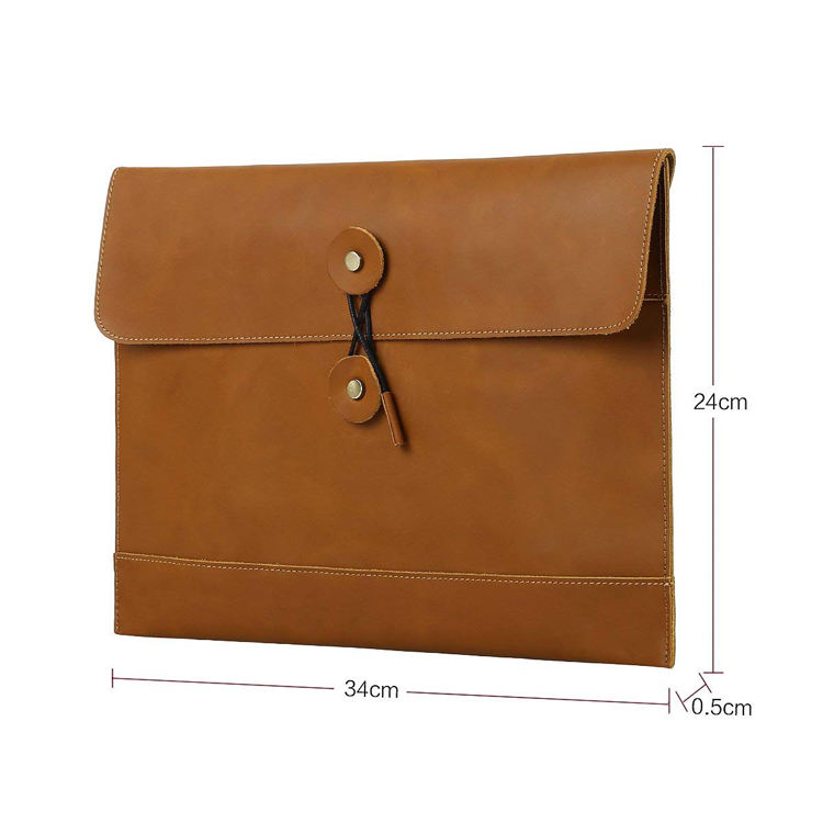Enveloppe en cuir dossier étui portefeuille mens pochette porte-fichiers voiture document organisateur sac