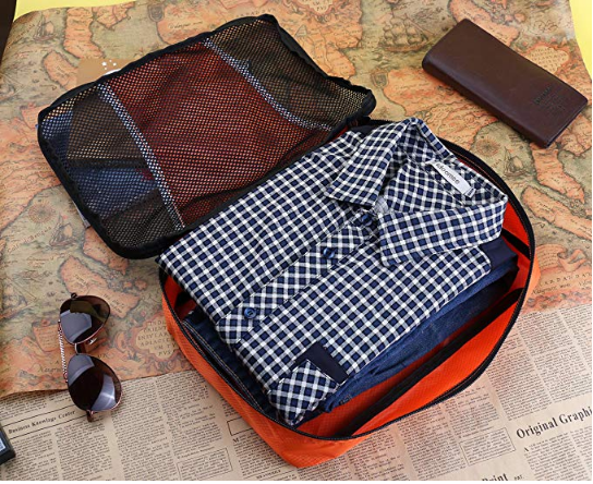 3-teiliges Set Stoff-Organizer-Gepäckverpackungswürfel für unterwegs