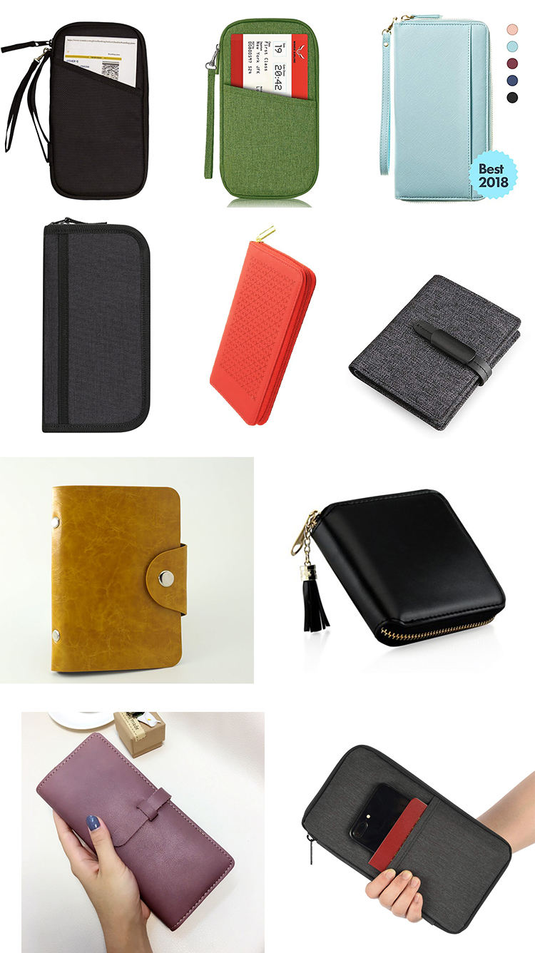 Umhängeband für Herren, Brieftaschen-Clip/Dokumenten-Organizer/Passkartenhalter