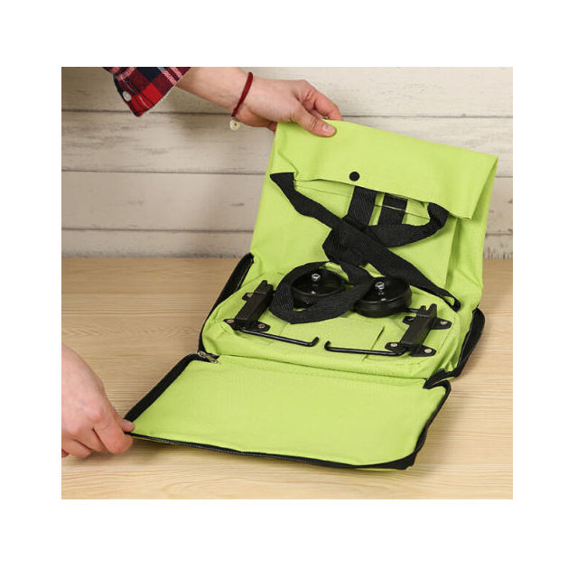 Einkaufen Leichte Trolley-Tasche Klappräder Reisewagen Tragbares Gepäck