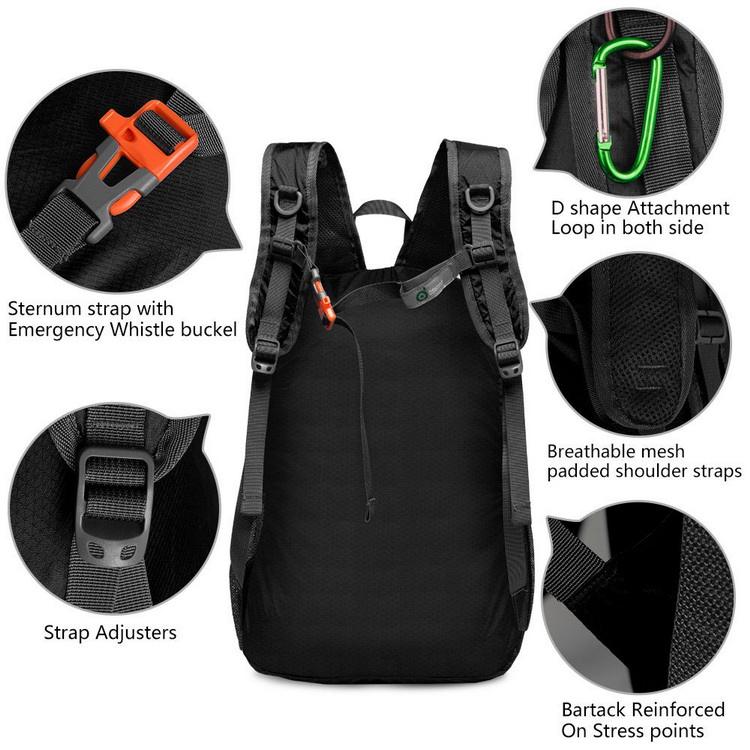 접이식 배낭 경량 접이식 여성 남성 아웃도어 가방 등산 배낭