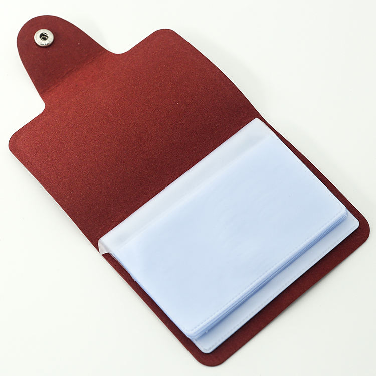 Mini portefeuille de poche porte-cartes en cuir PU