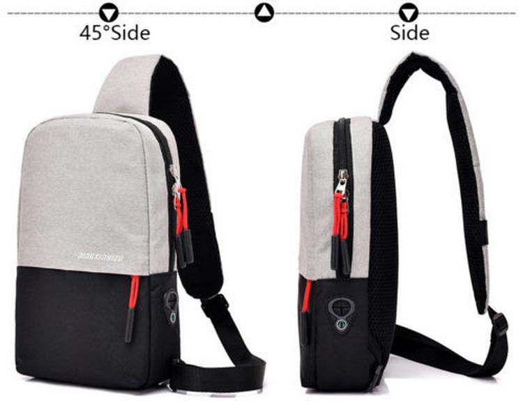 Mode-Laptop-Umhängetasche, einzelne Brusttasche, Umhängetasche im Freien