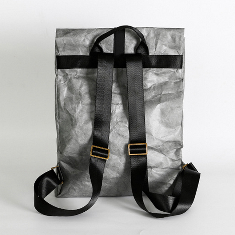 Mode sac à dos recyclé écologique sac à dos de loisirs en papier durable blanc