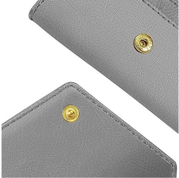 Porte-cartes de crédit portefeuille porte-cartes en cuir PU femme pour dames