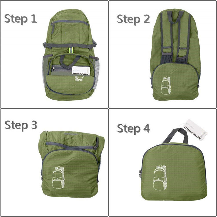 Ultraleichter, faltbarer, packbarer Rucksack, strapazierfähiger Wander-Tagesrucksack