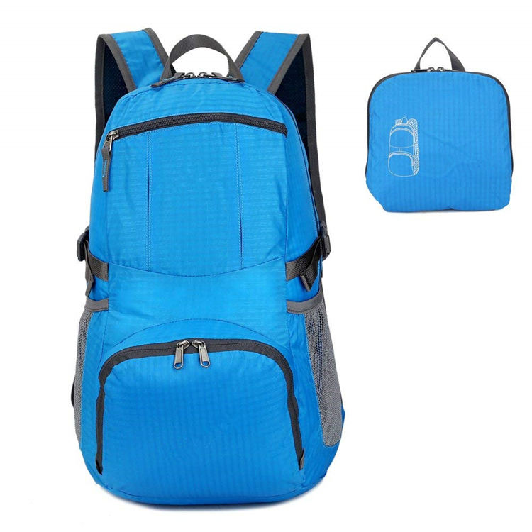 Ultraleichter, faltbarer, packbarer Rucksack, strapazierfähiger Wander-Tagesrucksack