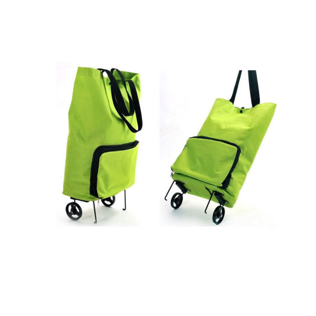 Einkaufen Leichte Trolley-Tasche Klappräder Reisewagen Tragbares Gepäck