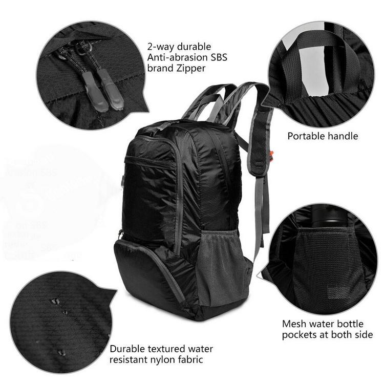 접이식 배낭 경량 접이식 여성 남성 아웃도어 가방 등산 배낭