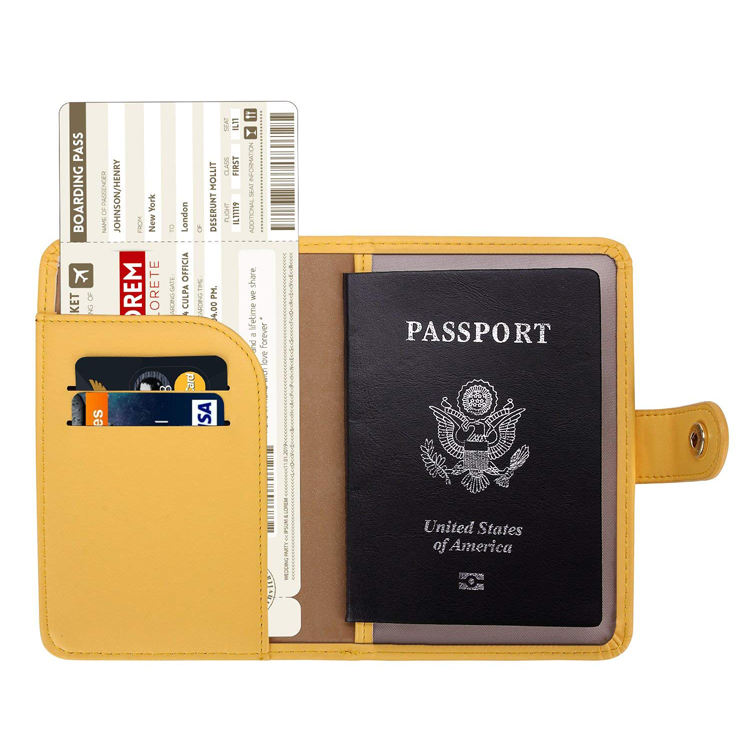 Anti-Diebstahl-niedliche PU-Leder-RFID-Kartenhalter-Flugzeug-Pass-Geldbörse