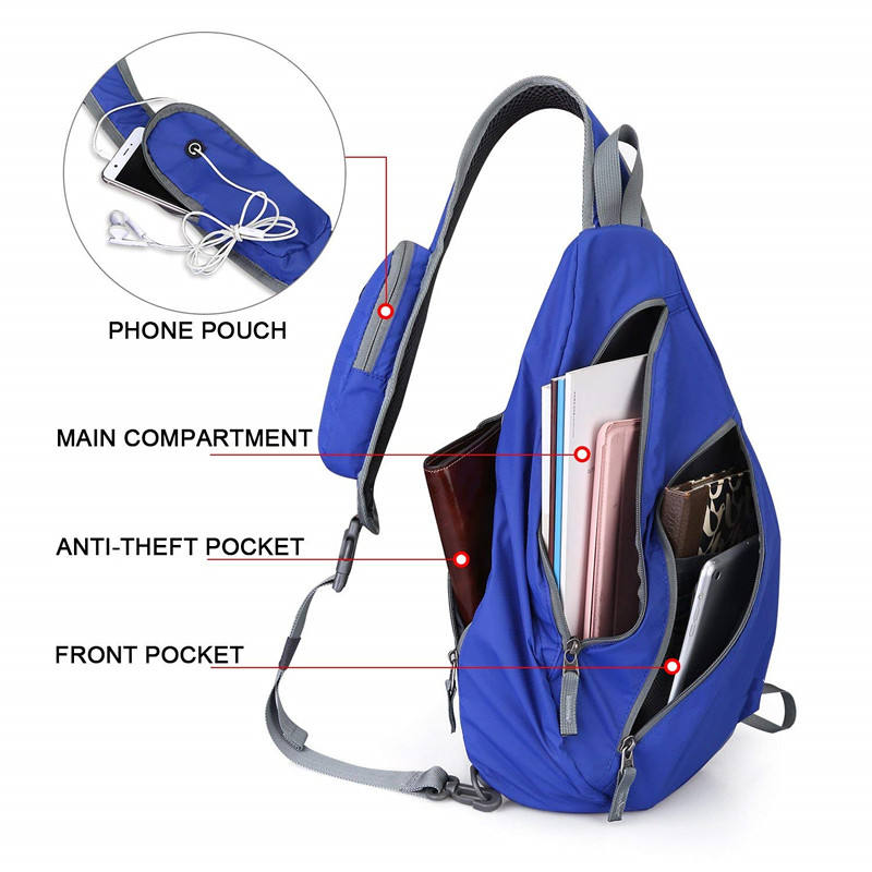 Sling Large Rucksack Chest Crossbody One Strap Shoulder Daypack für Männer und Frauen
