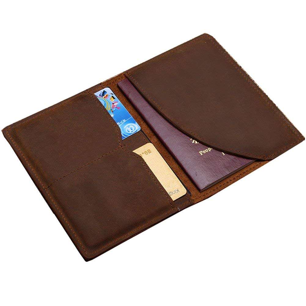 Reise-Leder-Herren-Geld-Handgeldbörse Reisepass-Organizer
