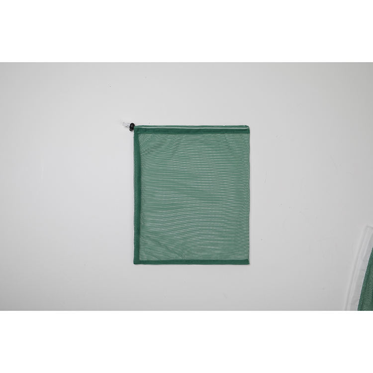 Cordão de malha rpet durável eco colorido para armazenamento de vegetais de frutas
