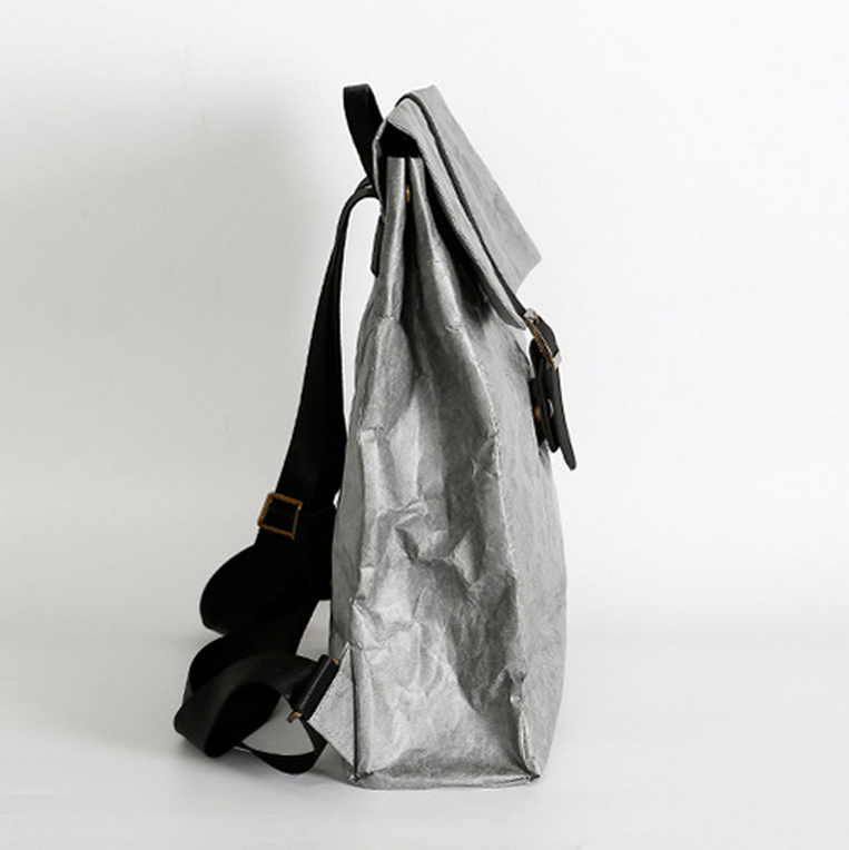 Mode sac à dos recyclé écologique sac à dos de loisirs en papier durable blanc