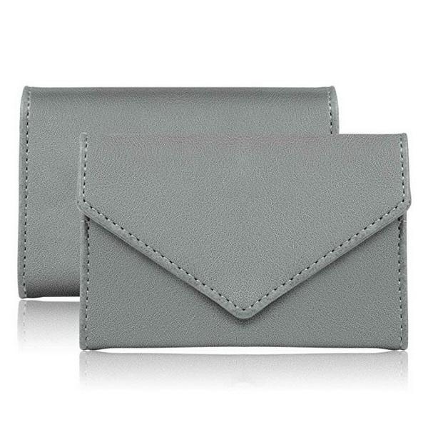 Porte-cartes de crédit portefeuille porte-cartes en cuir PU femme pour dames
