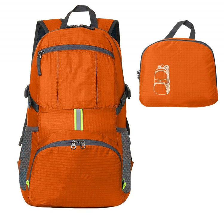 Ultraleichter, faltbarer, packbarer Rucksack, strapazierfähiger Wander-Tagesrucksack