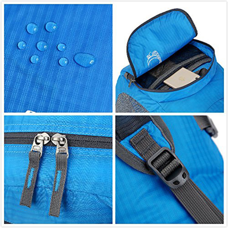 Ultraleichter, faltbarer, packbarer Rucksack, strapazierfähiger Wander-Tagesrucksack