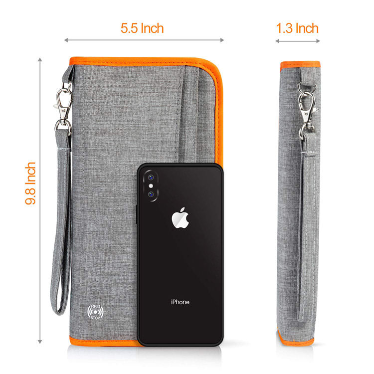 Titular do cartão de visita RFID carteira de viagem titular do passaporte da família