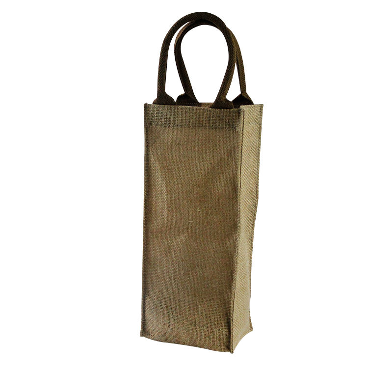 Sac à provisions en chanvre 100% nature, sac fourre-tout en jute personnalisé réutilisable en gros