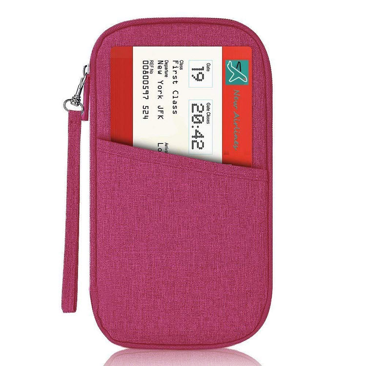 Passeport de voyage rfid portefeuille carte porte-monnaie porte-passeport organisateur