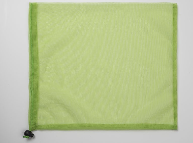 Cordão de malha rpet durável eco colorido para armazenamento de vegetais de frutas