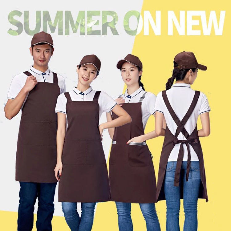 Tablier de barista en gros tablier de barman tablier de cuisine avec logo