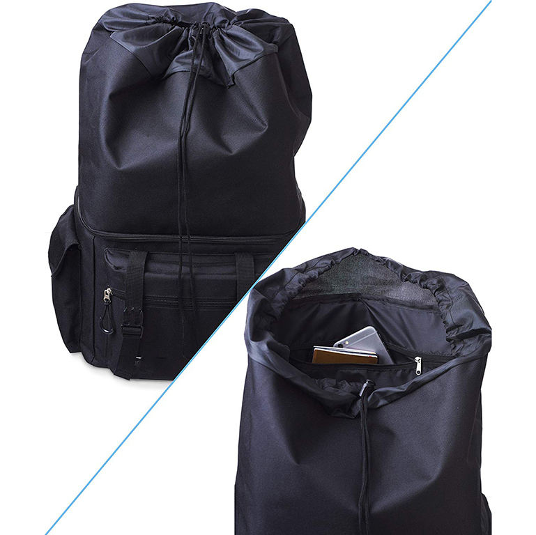 Mutilpockets와 Drawstring 패션 방수 여행 일일 배낭