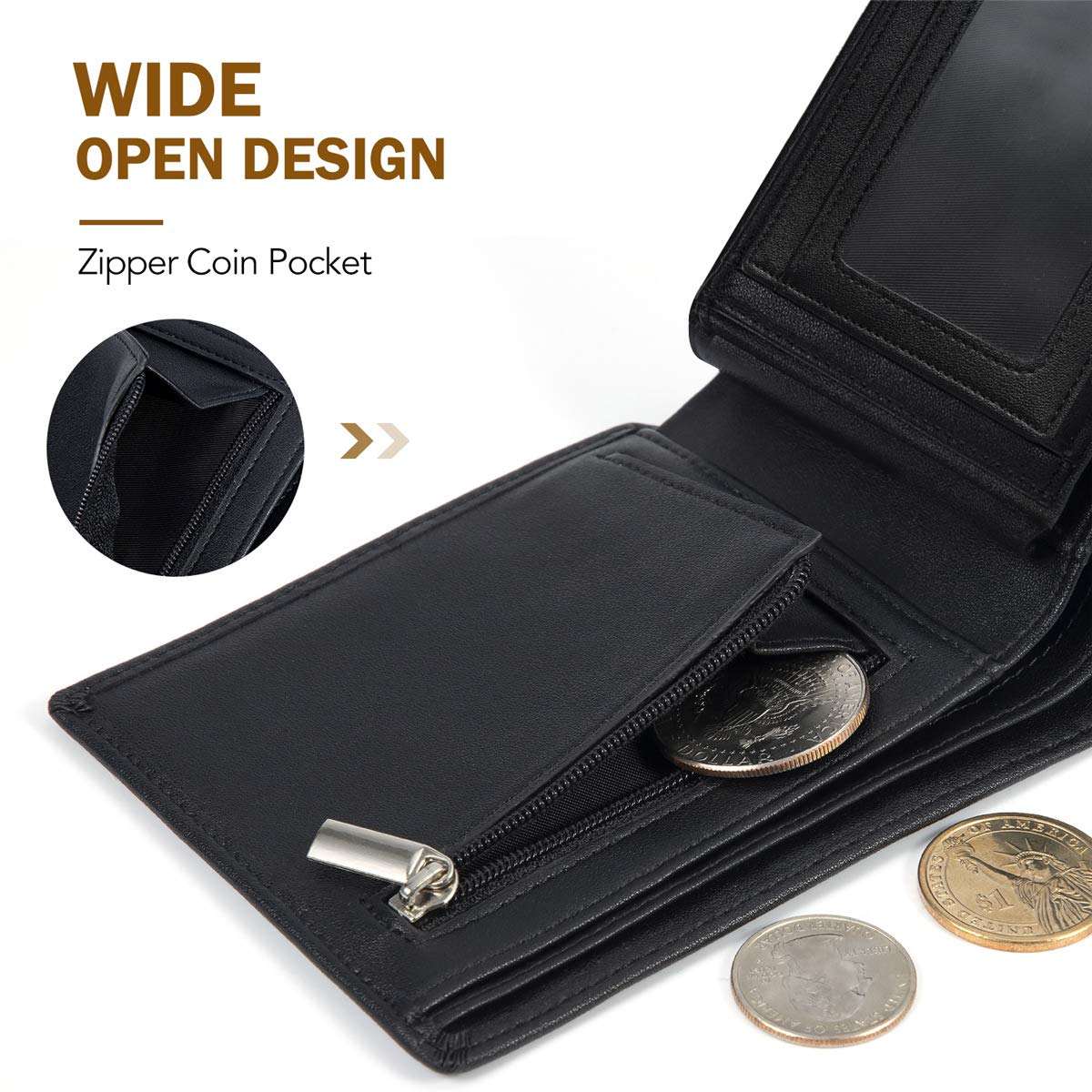 Custom Business RFID Wallet Männer mit Kreditkarteninhaber Großhandel