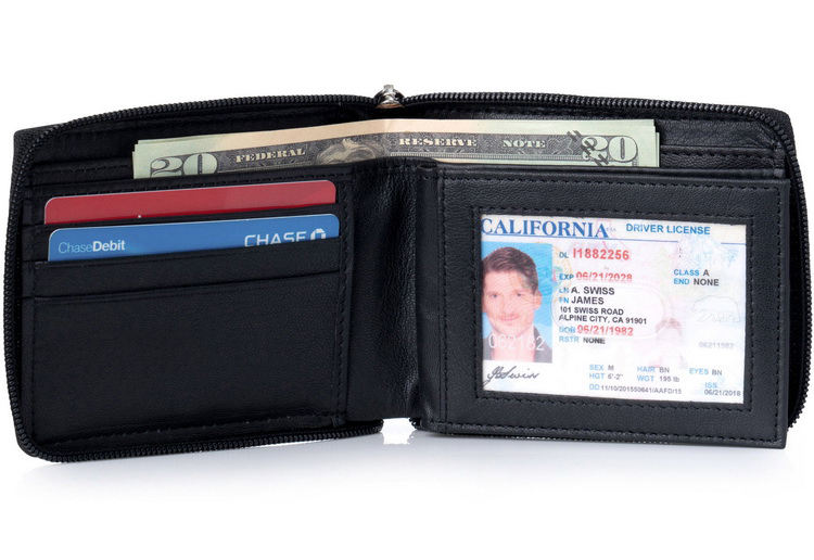 Nouveau portefeuille en cuir pur pour hommes vintage porte-cartes de crédit pour hommes en gros