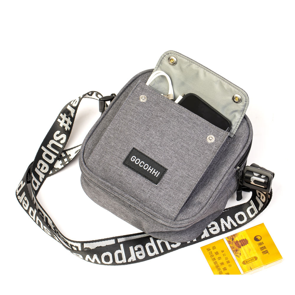 Neueste Werbe-Umhängetasche Umhängetasche Grey Men Design Messenger Bag