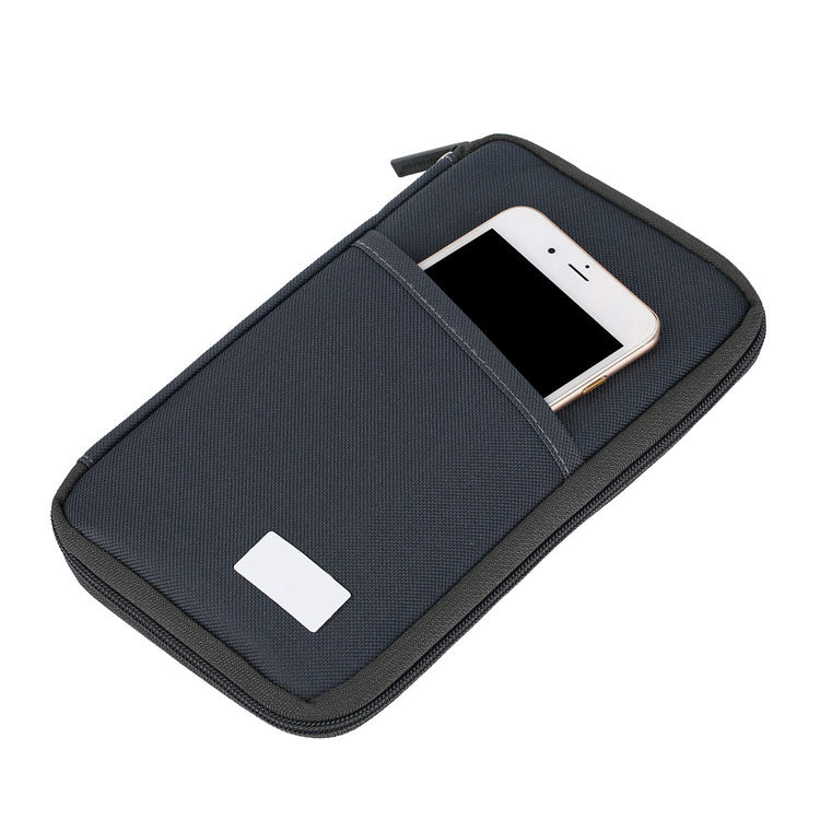 Anti-Diebstahl-Geldbörsen-Handyhalter, magnetischer RFID-Passhalter, Visitenkarten-Organizer