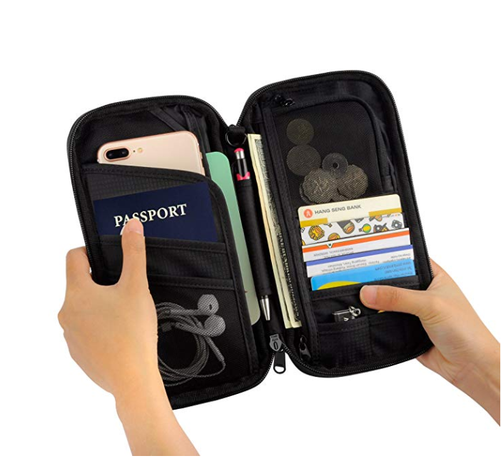 Reisepassinhaber Dokument Familienorganisator RFID Reisepasstasche Wasserdichte Reisepasstasche mit abnehmbarem