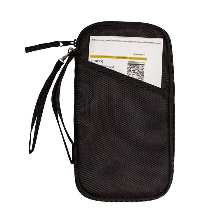 Blocage de passeport de voyage portefeuille porte-passeport carte de crédit billet document organisateur sac