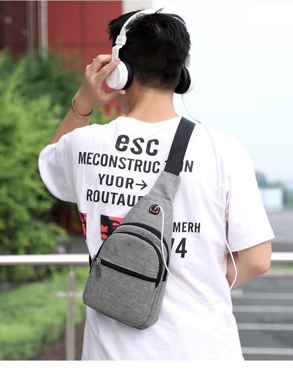 Sac à bandoulière pour appareil photo pas cher sac de poitrine unique étanche logo personnalisé