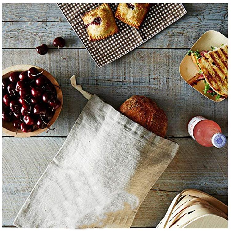 Individuell bedruckte Verpackung aus biologisch abbaubarem Bio-Stoff Brotbeutel