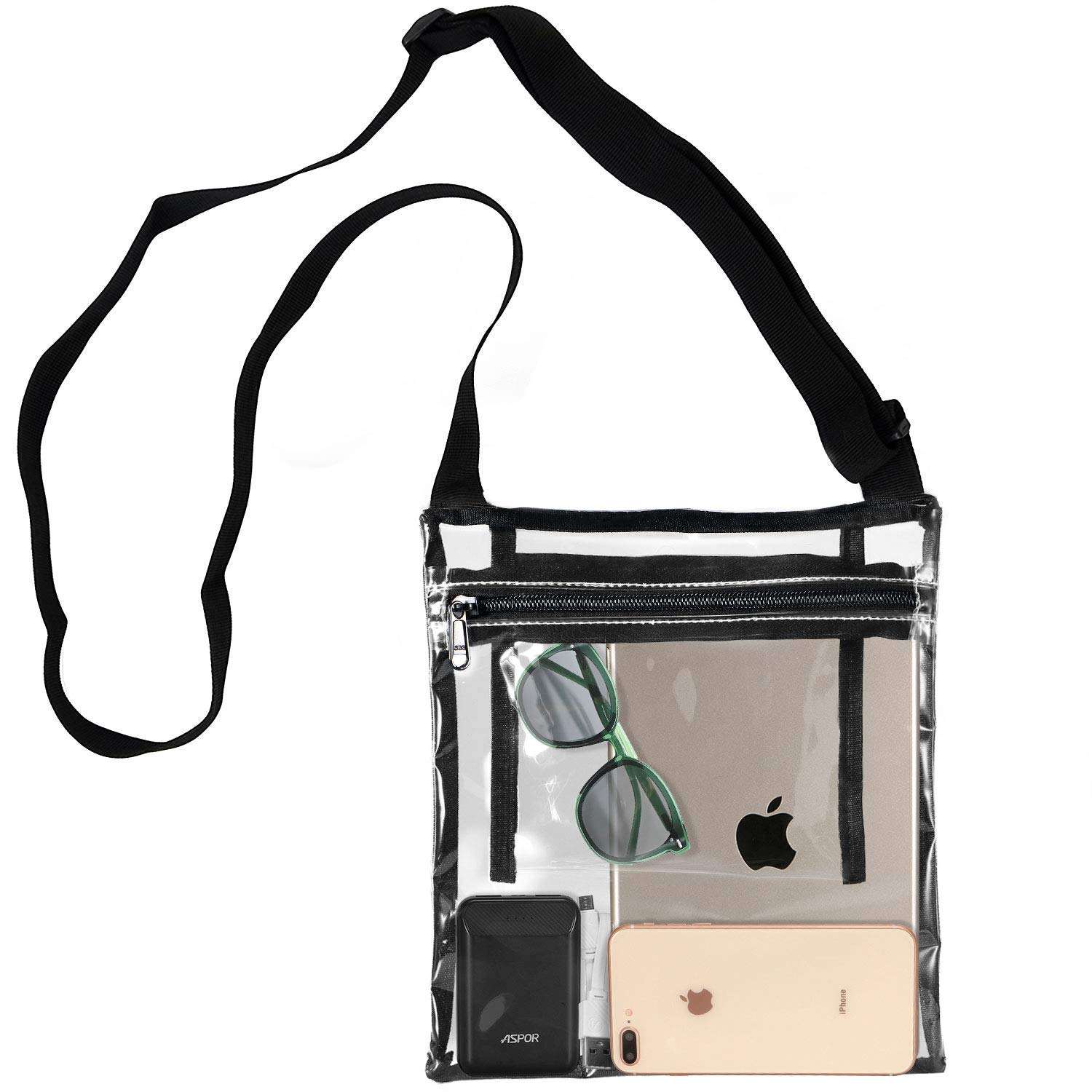 Clear Purse Stadium Approved Umhängetasche mit Innentasche