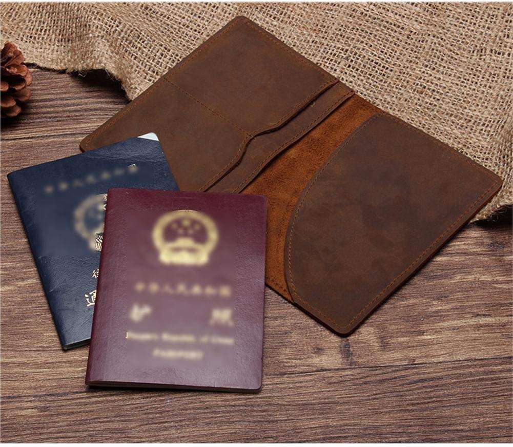 Reise-Leder-Herren-Geld-Handgeldbörse Reisepass-Organizer