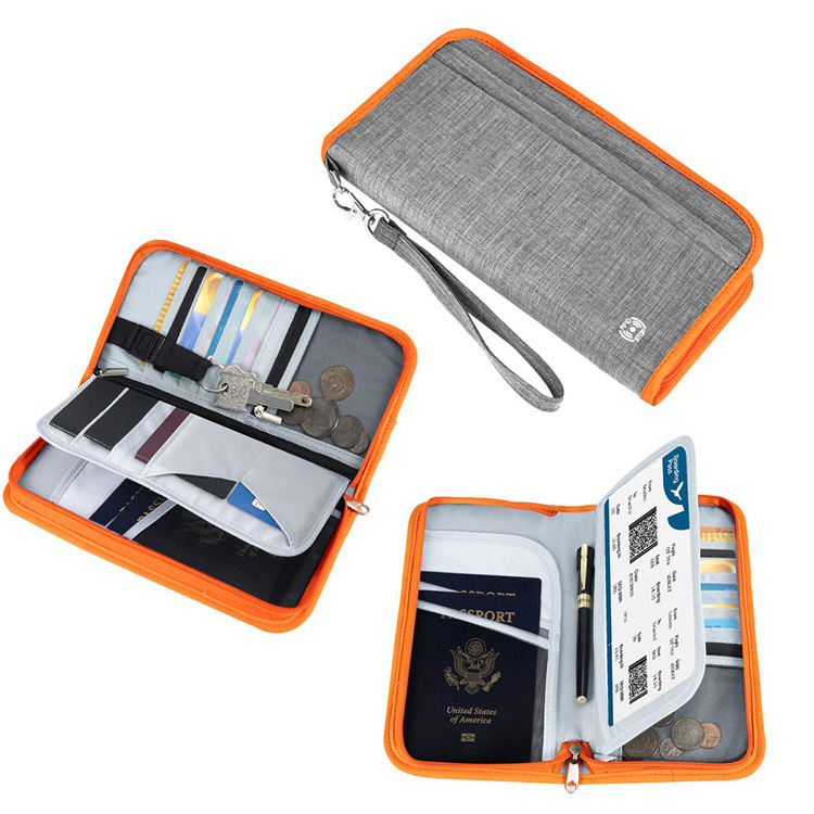 Titular do cartão de visita RFID carteira de viagem titular do passaporte da família