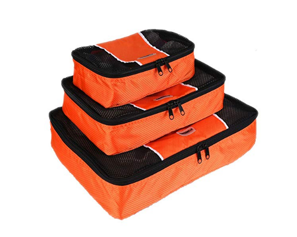 3-teiliges Set Stoff-Organizer-Gepäckverpackungswürfel für unterwegs