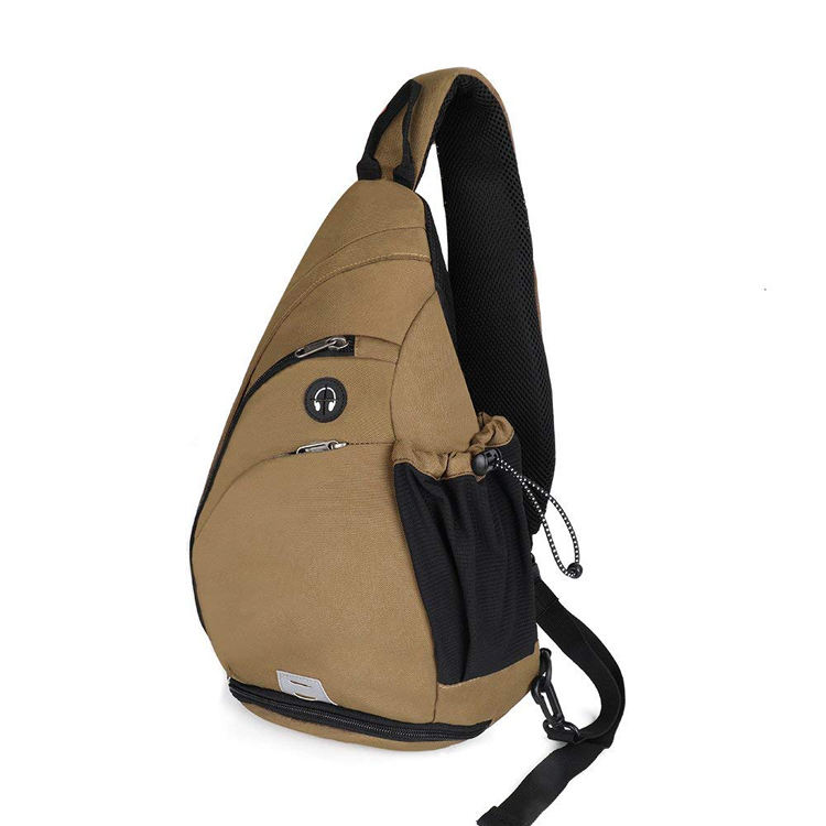 sac à dos à bandoulière, petit sac à dos en toile causale sac à dos à bandoulière, sac de poitrine pour hommes ou femmes